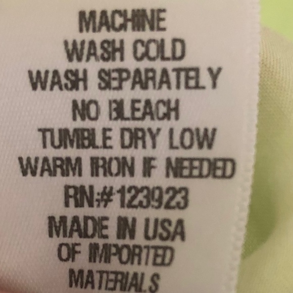 LACAUSA Rayon Racerback Slip Dress. White and Green.  NWT Size Medium - Picture 11 of 11